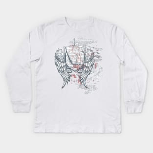 Trendy Angels and Demons Codes of Arms Kids Long Sleeve T-Shirt